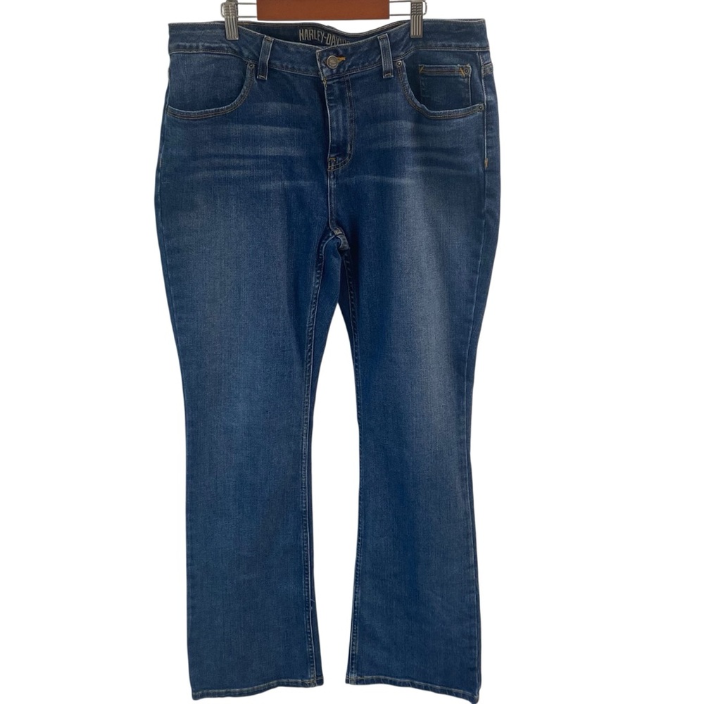 Harley-Davidson Curvy Boot‎ Cut Blue Jeans